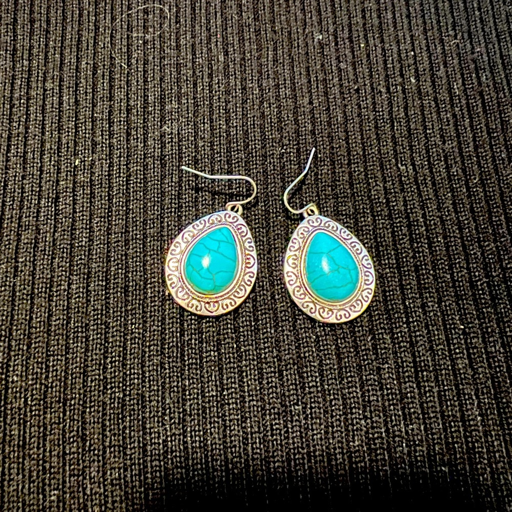 Pair of Turquoise Earrings